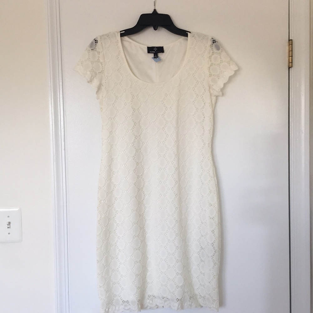 Ronni Nicole White Cocktail Dress Size 8